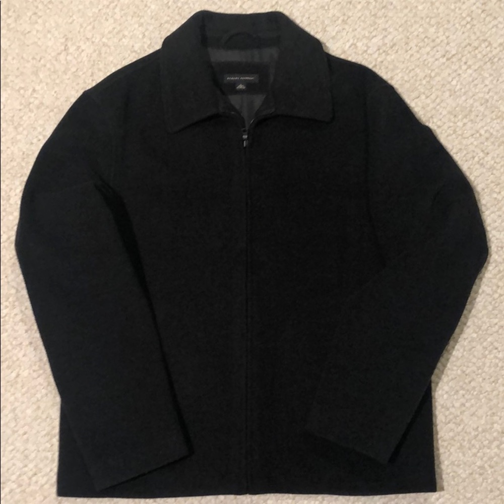 Banana Republic Men’s Charcoal Cashmere-Wool Coat